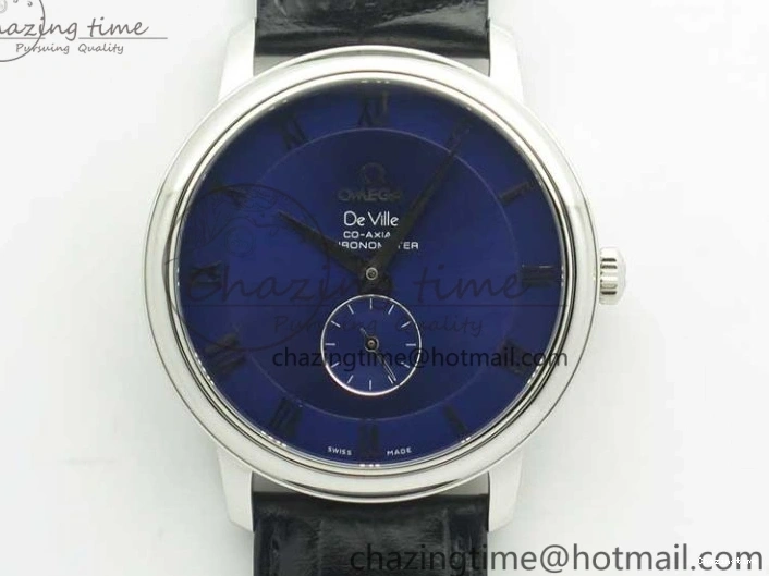 0323 Youthful De Ville Prestige Small Second TWF 1:1 Best Edition Blue Dial on Black Leather Strap MIYOTA 8035